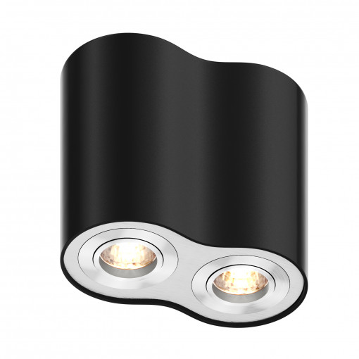 Spot aplicat Rondoo Sl2 2xGU10 metal negru Zuma Line