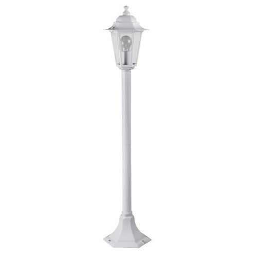 Stalp exterior Velence 1xE27 metal/sticla alb Rabalux