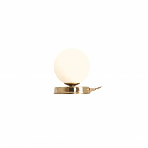 Veioza Ball 1xE14 metal/sticla auriu Aldex