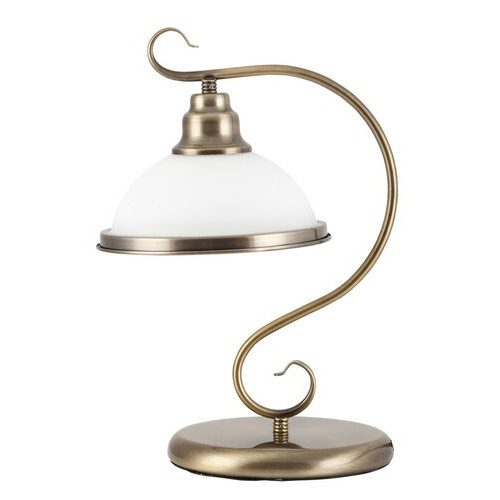 Veioza Elisett 1xE27 metal/sticla bronz Rabalux