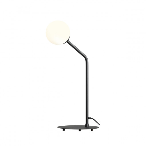 Veioza Pure 1xE14 metal/sticla negru Aldex