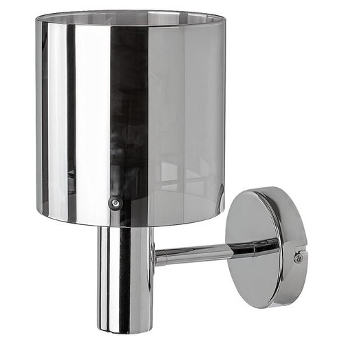 Aplica Donati 1xE27 metal/sticla crom/fumuriu Rabalux