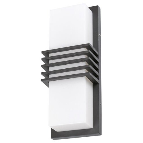 Aplica exterior Rodez LED 12W metal/acril antracit/alb Rabalux