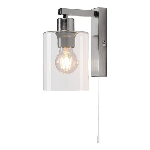 Aplica Miroslaw 1xE27 metal/sticla nichel Rabalux