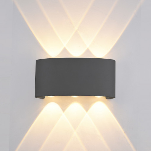 Aplica Ortelo LED 6W metal negru sablat Italux