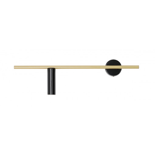 Aplica Trevo L 1xGU10 metal negru/alama Aldex