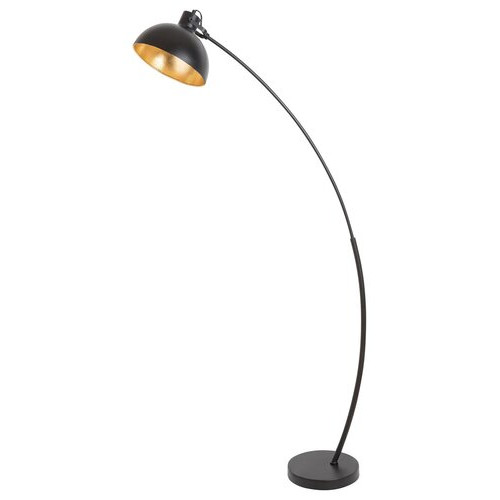 Lampadar Otto 1xE27 metal negru/auriu Rabalux
