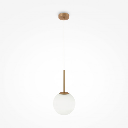 Pendul Basic form 1xE14 metal/sticla auriu/alb Maytoni