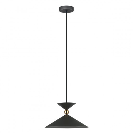 Pendul Quelto 1xE27 metal gri Italux