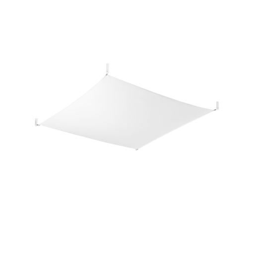 Plafoniera Luna 4xG13 textil alb rectangular