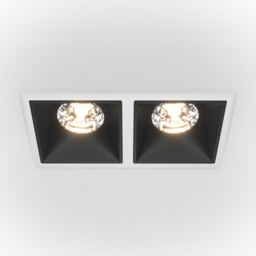 Spot incastrat Alfa LED 1xLED metal alb/negru Maytoni