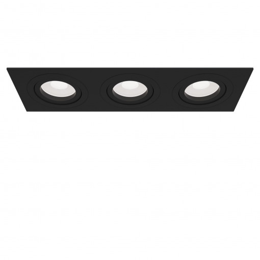 Spot incastrat Atom 3xGU10 metal negru Maytoni