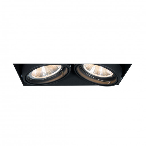 Spot incastrat Oneon Dl 111-2 2xGU10/AR111 metal negru Zuma Line