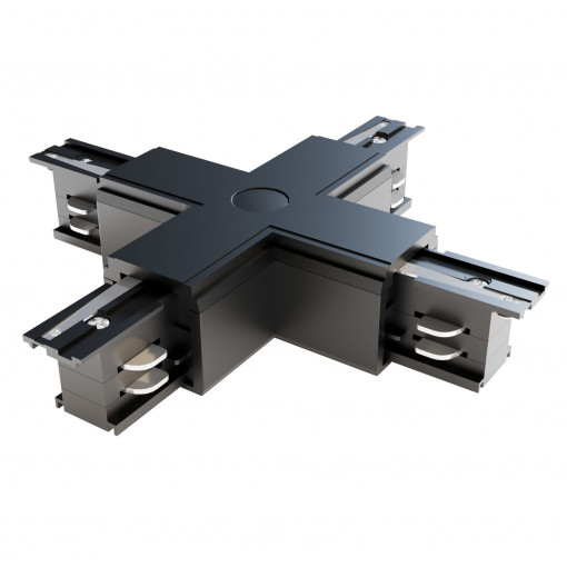 Accesoriu sina 3C Conector cruce acril negru TRA005CX-31B