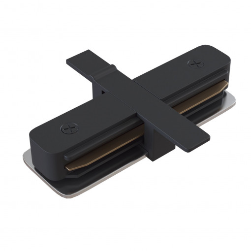 Accesoriu sina incastrata Conector liniar 1x metal negru