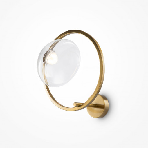 Aplica Lunare 1xLED metal/sticla bronz/transparent Maytoni