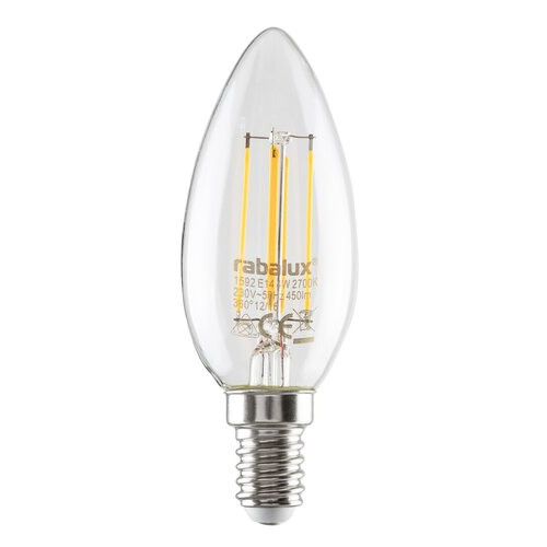 Bec LED E14 4.5W 4000K - lumina neutra 470 lumeni