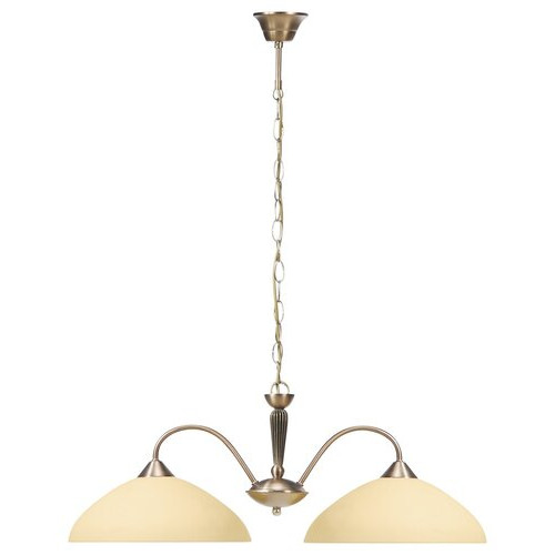 Candelabru Regina 2xE27 metal/sticla bronz/crem Rabalux