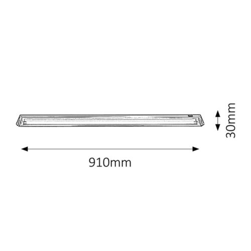Lampa de dulap/cabinet Easy light 1xG5 metal/sticla argintiu Rabalux