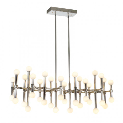 Lustra Giovanna LED 96W 5893 lumeni metal nichel satinat Italux