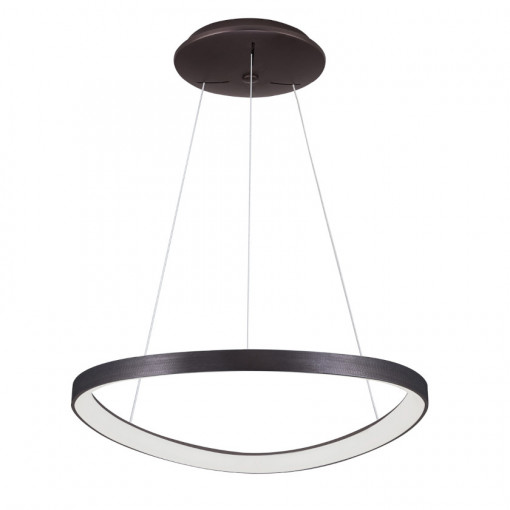 Lustra Morfi LED 48W 2640 lumeni metal/acril cafea Italux