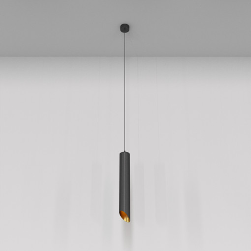 Pendul Lipari 1xGU10 metal negru/auriu P044PL-01-40GU10-B