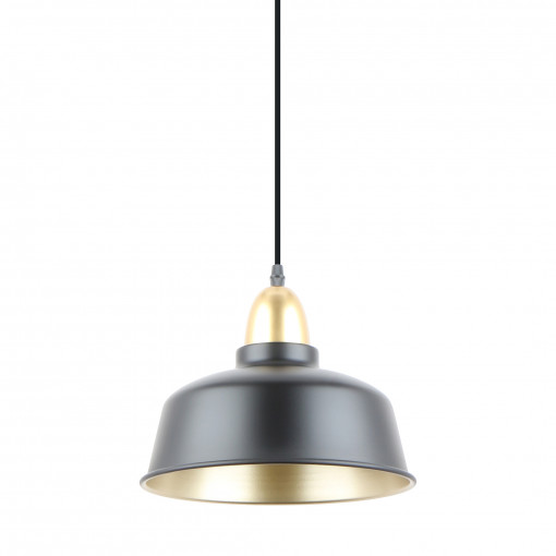 Pendul Mensa 1xE27 metal negru/auriu Zuma Line
