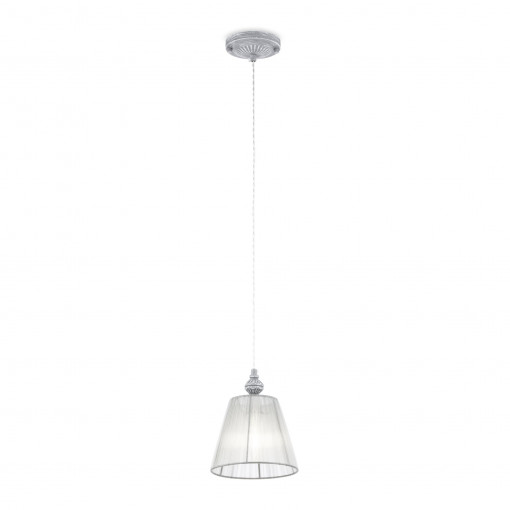 Pendul Monsoon 1xE14 metal/textil gri Maytoni