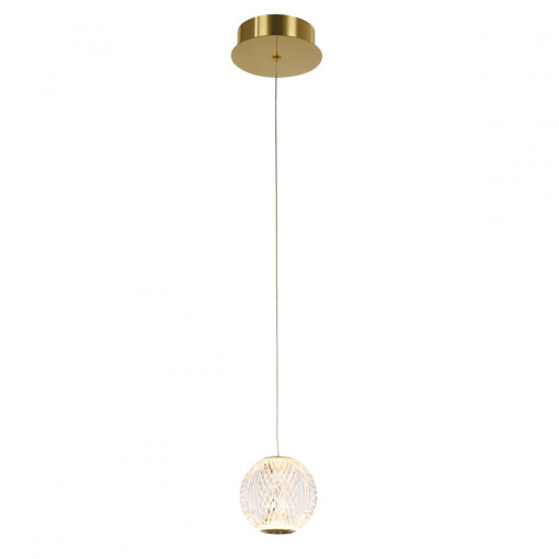 Pendul Rosario LED 4.2W 280 lumeni metal/sticla auriu Italux