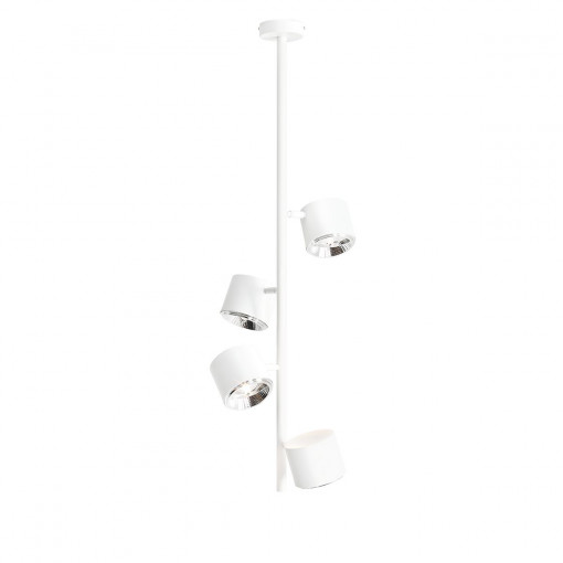 Spot bara Bot V 4xGU10 metal alb Aldex