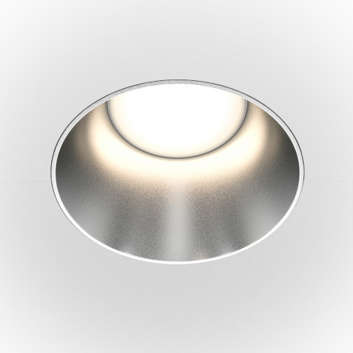 Spot incastrat Share 1xGU10 metal argintiu Maytoni DL051-01-GU10-RD-WS
