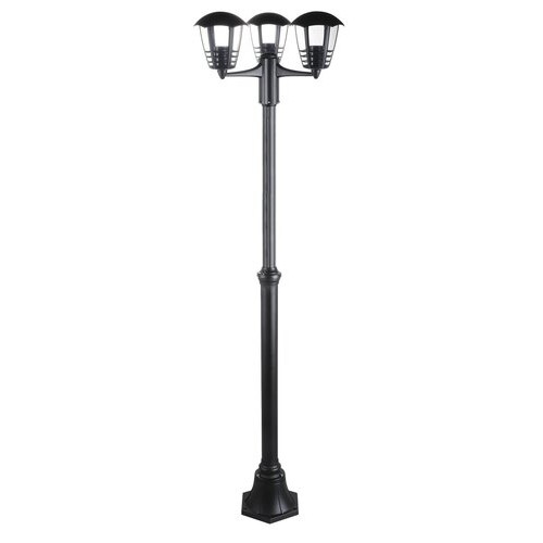 Stalp exterior Marseille 3xE27 metal/acril negru Rabalux