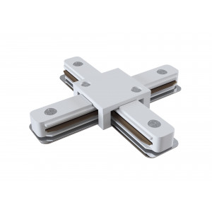 Accesoriu sina Conector cruce acril alb