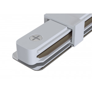 Accesoriu sina Conector liniar 1x acril alb