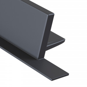 Accesoriu sina incastrata Capac 1x metal negru
