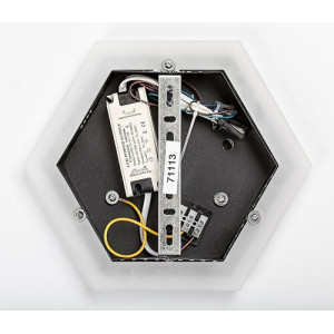 Aplica Bitsi LED 23W metal/acril negru/alb Rabalux