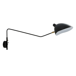 Aplica Davis 1xE27 metal negru Italux