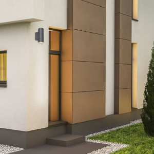 Aplica exterior Phoenix 1xGU10 metal/sticla antracit Rabalux