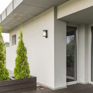 Aplica exterior Silistra 1xE27 metal/sticla antracit Rabalux