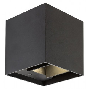 Aplica exterior Solin 1xG9 metal/acril negru Rabalux