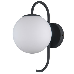 Aplica Gela 1xG9 metal/sticla negru Italux