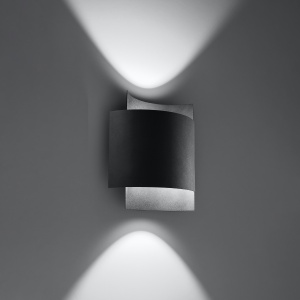Aplica Impact 1xG9 metal negru rectangular - Img 4
