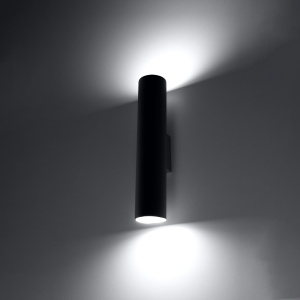 Aplica Lagos 2xGU10 metal negru tubular - Img 3
