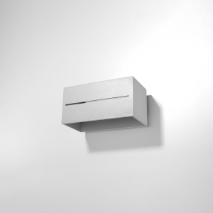 Aplica Lobo 2xG9 metal gri rectangular - Img 2