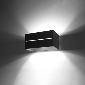 Aplica Lobo 2xG9 metal negru rectangular - Img 3
