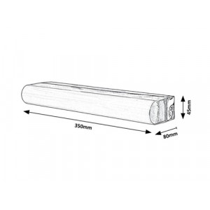Aplica Matt LED 10W metal/lemn/sticla crom/alb Rabalux