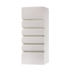 Aplica Samir 1xE27 ceramica/sticla alb rectangular - Img 2