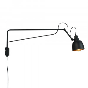 Aplica Soho D 1xE27 metal negru Aldex