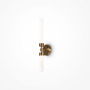 Aplica Stelo 2xLED metal/sticla bronz/transparent Maytoni