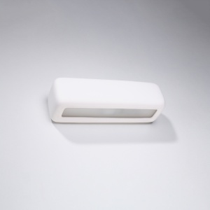 Aplica Subani 1xE27 ceramica alb rectangular - Img 2